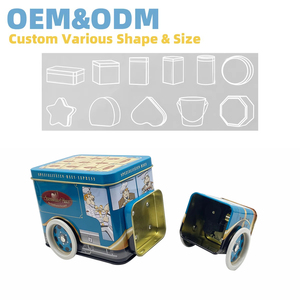 Özel Tasarım Teneke Şeker Kutusu, Yüksek Kaliteli Kamyon Araba Şeklinde Teneke Kutu, Toptan Metal Kap, Şeker Saklama ve Hediye Paketleme İçin - Product Image 5