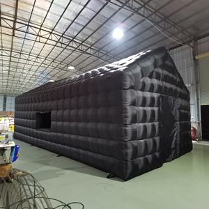 Tente <span class=keywords><strong>Gonflable</strong></span> Géante Cube Noir Portable LED Boîte <span class=keywords><strong>de</strong></span> <span class=keywords><strong>Nuit</strong></span> Disco pour Événements - Commercial Arrière-cour Adulte - Product Image 1