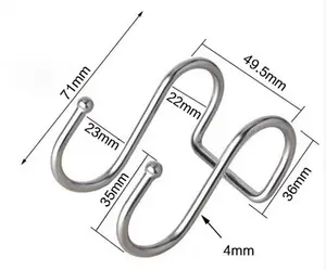 Hanger Hook Manufacturer Steel Kitchen Using Wire Pork S Hook R Deformed Wire Lighting Spring Hook Double Tomato M Wire Hook With Twine