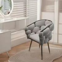 Vente directe usine – Chaise de chambre moderne de luxe léger, design nordique minimaliste créatif, chaise de maquillage pour salle à manger et salon