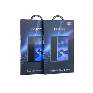 OEM cardboard phone screen protector Package Screen Protector film / plastic tempered glass packing box