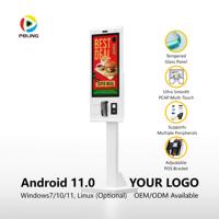 Tótem Publicitario de 32 Pulgadas para Pedidos, Pagos y Publicidad, Pantalla Táctil Interactiva Automatizada, Kiosco Vertical de Autoservicio