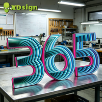 Enseignes publicitaires 3D personnalisées Infinity Abyss, affichages en acrylique transparent, enseignes électroniques, enseignes extérieures pour magasins, bars et food trucks, enseignes au néon