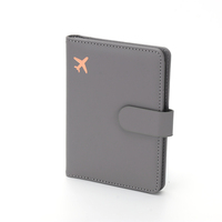 Porte-passeport personnalisé OEM en cuir PU imperméable, durable, minimaliste, avec blocage RFID, étui pour cartes