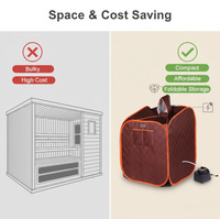 Máquina de Spa Privada para Uso Doméstico, Diseño Ligero y Plegable, Mini Carpa Portátil, Caja de Sauna de Vapor Húmedo