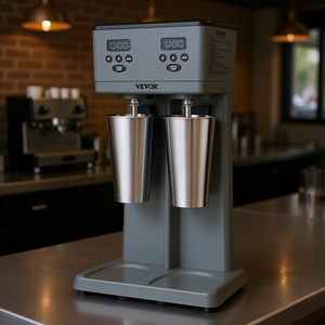 Machine à milkshake professionnelle Vevor à double tête, 820 ml, acier inoxydable, mixeur 3 vitesses pour smoothies et jus - Product Image 2