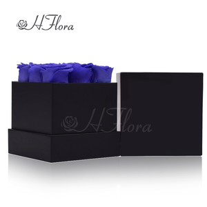 HFlora - Rosas <span class=keywords><strong>Preservadas</strong></span> Cuadradas de Tacto Real, 9 Piezas, Conservación en Glicerina, Larga Duración (3-5 Años), para el Día de la Madre, Venta al por Mayor - Product Image 3