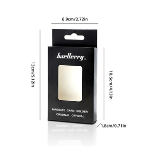 Boîte cadeau Baellerry rectangulaire 14x11x3cm, emballage en papier élégant, couleur unie, logo UV - Product Image 3