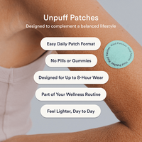 Patch à l'extrait naturel pouvant être porté jusqu'à 8 heures comme un patch de santé, Unpuff Patches