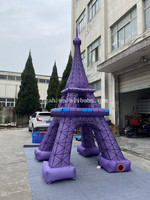 Modèle de Monument Gonflable Personnalisé de la Tour Eiffel, Structure de Sites Touristiques Gonflables