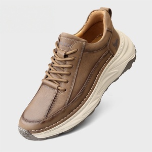 Zapatos Casuales de Cuero Impermeables Cómodos para Hombre, Zapatos Deportivos Transpirables Antideslizantes y Resistentes al Desgaste de Alta Gama - Product Image 3