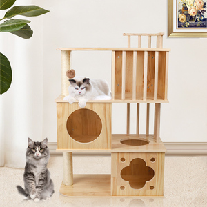 Umweltfreundlicher Moderner Holz-Katzenbaum mit Kratzfunktion von Chinesischem Hersteller - Product Image 2