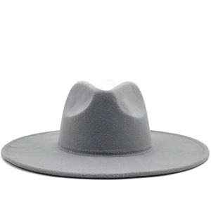Sombrero <span class=keywords><strong>de</strong></span> <span class=keywords><strong>lana</strong></span> clásico para otoño e invierno, sombrero con visera <span class=keywords><strong>de</strong></span> Color sólido <span class=keywords><strong>de</strong></span> gablete grande, moda para mujer, ocio, Inglaterra, sombrero <span class=keywords><strong>de</strong></span> Jazz para hombre - Product Image 3
