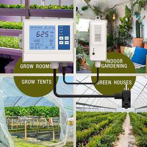 Controlador de <span class=keywords><strong>CO2</strong></span> con control remoto de aplicación, controlador de dióxido de carbono WiFi con regulador de <span class=keywords><strong>CO2</strong></span> y ventilador para sala de cultivo, tienda de cultivo, invernadero - Product Image 5
