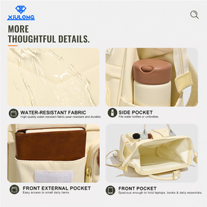 Zaino Porta Pannolini per Mamme, Grande Capacità, Impermeabile, Multi Tasche, Organizer da Viaggio per la Cura del Bambino - Product Image 5