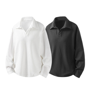 Camiseta Polo Estilo Old Money para Hombre, Otoño, Marca de Moda, Estilo Casual, Camiseta Interior Holgada, Talla Grande - Product Image 1