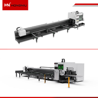 Mesin Pemotong Laser Serat Pipa Hongniu 6000W untuk Bahan Logam Stainless Steel Diameter 120mm 160mm