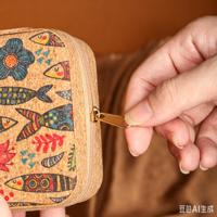 Boîte à bijoux en gros, étui de rangement portable en bois grainé, organisateur de boucles d'oreilles et colliers, emballage cadeau, présentoir
