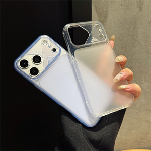 เคส TPU แบบด้านกันกระแทกบางเฉียบโปร่งแสงพร้อมดีไซน์สีพื้นสำหรับ 18 17 Pro Max 16 Pro Max 15 Pro 14 13 12 - Product Image 2