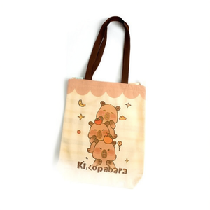 Borsa tote in tela Kapibara 34x40 cm con design simpatico animale per lo shopping delle donne - Product Image 2