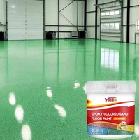 Vente en gros de sable époxy Peinture pour sols autonivelante Sable coloré en résine époxy effet marbre à base d'eau pour différents sols