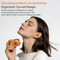 Écouteurs intra-auriculaires à clip ouvert avec traduction IA, anneau en cuivre de 11 mm, AB5756T V6.0, 180 mAh, directionnels, sans fuite, pour les appels professionnels en voyage