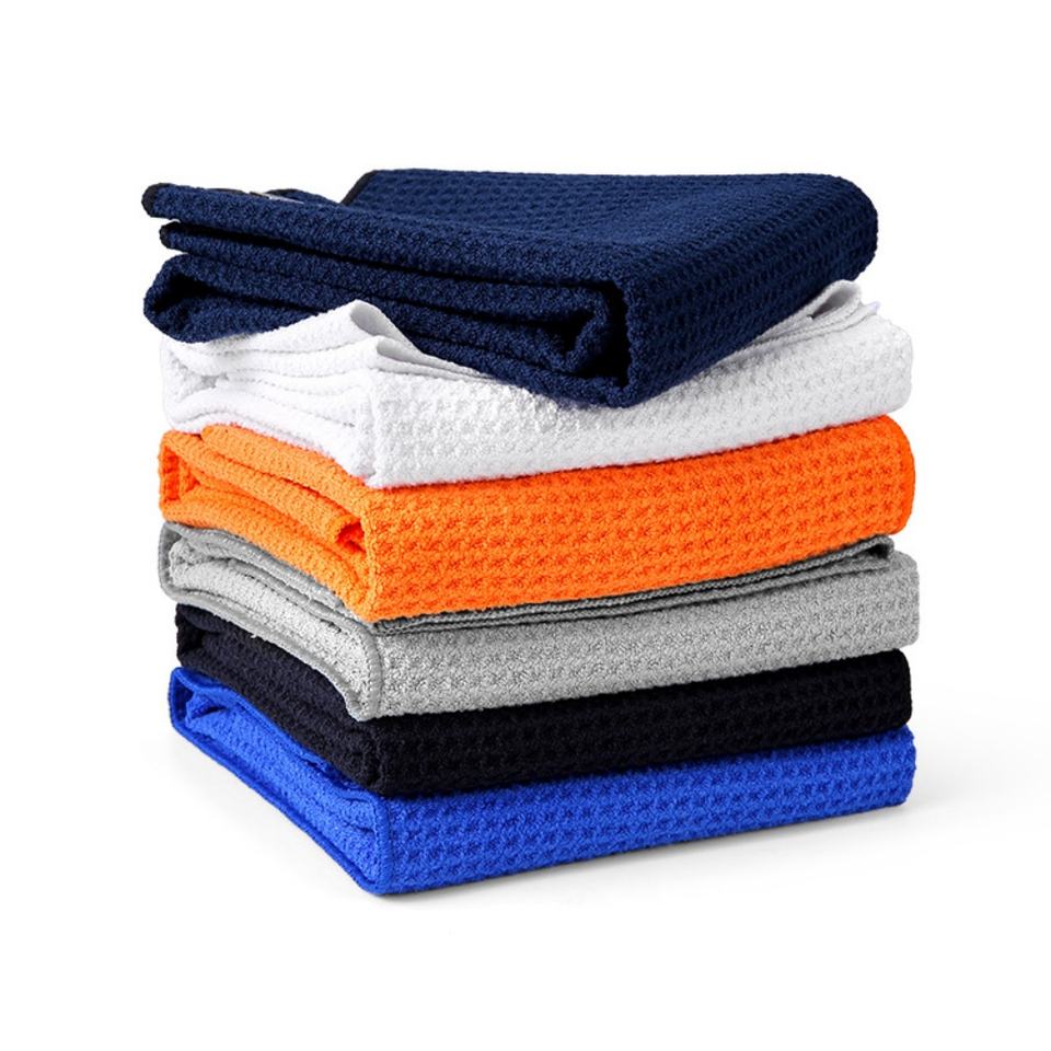 Wholesale Golf Towel Club & Bag Cleaning Cloth Waffle-Weave Microfiber ...