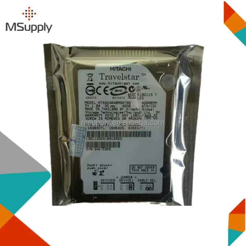 HTS424040M9AT00 40GB 4200RPM IDE Ultra ATA/100 (ATA-6) 2MB önbellek 44-Pin 2.5 inç sabit disk