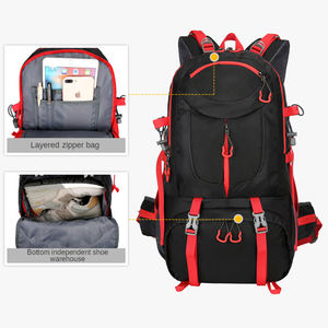 Custom Large Capacity 50l Nylon Climbing Camping Backpack <b>Bag</b> Waterproof Outdoor <b>Sport</b> Travel Hiking Backpack Waterproof Hike - Product Image 3