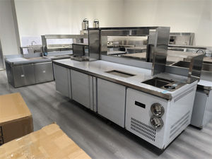 Bubble Tea Shop Counter Design Milk Tea <b>Working</b> <b>Table</b> Equipment Bar - Product Image 5