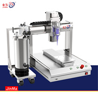 Mesin Dispenser Lem Silikon Terpopuler dengan Kontrol PLC Jinma, Mesin Pompa Motor Bearing Gearbox Epoxy 1 Tahun 3-Axis