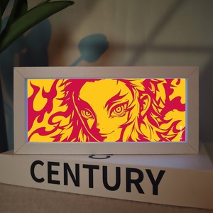 Lámpara Nocturna de Anime Slayer Demon, Marcos de Caja de Luz al por Mayor con Lámpara de Tallado de Papel 3D, Lámpara Nocturna de Personajes de Anime para Niños - Product Image 2