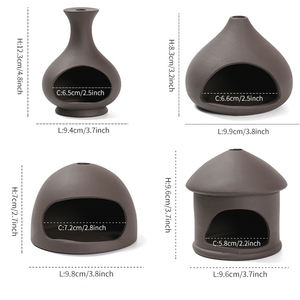 Décor à <span class=keywords><strong>la</strong></span> <span class=keywords><strong>maison</strong></span> pour cadeaux céramique péruvienne bois sacré aromathérapie poêle brûlant support <span class=keywords><strong>de</strong></span> plateau pour Palo Santo Sage - Product Image 6