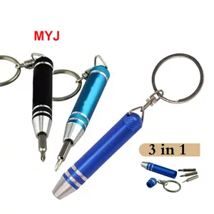 hot selling reasonable price mini portable promotion hand tools kit keychain screwdriver