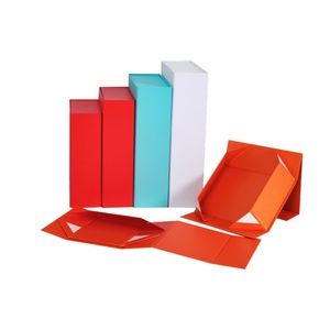 Cajas de Embalaje Plegables para Sets de Regalo, ODM, Caja de Regalo Magnética Plegable de Una Pieza, Caja de Regalo de Cartón Plegable Reciclable, Negra y Blanca - Product Image 3