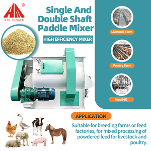 CE Certified Animal <b>Feed</b> Mixer Equipment Livestock SSHJ2 1T per batch mixing <b>machine</b> for animal <b>feed</b> <b>processing</b> - Product Image 5