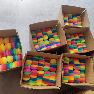 Tùy biến màu sắc hot-bán Nhà Bếp Làm sạch mềm nhựa PE lưới cọ rửa miếng bọt biển cho sử dụng hàng ngày - Product Image 5