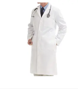 Wholesale Hospital Nursing Doctor Water Resistant Uniforms Medical White Disposable Lab Coat For Woman