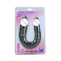 Dildo double tête en forme de U, simulation réaliste, en TPE souple, pour femmes, masturbateur pour femmes, jouets sexuels pour lesbiennes et gays, vente chaude