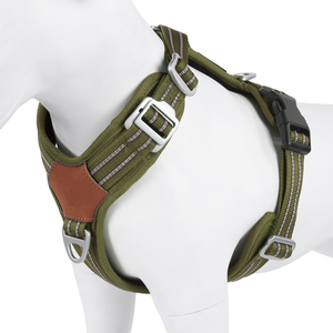 工場製 反射性ペット用オックスフォードベスト 調節可能 ソフトパッド入り 引っ張り防止 大型犬用ハーネス - Product Image 4