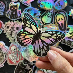공장 가격 혼합 스타일 디자인 사용자 정의 UV 증거 방수 홀로그램 PVC 스티커 다이 컷 비닐 레이저 홀로그램 스티커 - Product Image 1
