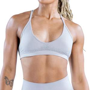 Soutien-gorge de yoga sans couture AliExpress pour femme, col rond, haute élasticité, pour fitness et sport, jaune - Product Image 5