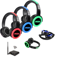 Système de fête silencieuse pour festival de musique, casque et émetteur Silent Disco RF770 personnalisés, XLR, 12+ heures d'autonomie, basses puissantes + casque de fête