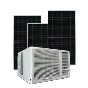 Unidade CA para janelas pequenas alimentadas por energia solar, modelo inversor tipo janela, 10 unidades de ar condicionado para janelas pequenas