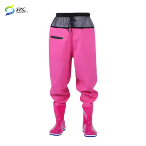 <span class=keywords><strong>Cuissardes</strong></span> de pêche et de sport en PVC imperméables avec poche zippée pour jeunes, enfants, filles, idéales pour la navigation, la plage, la randonnée aquatique et les ruisseaux. - Product Image 2