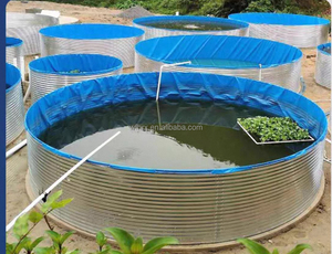 ถังเก็บปลาชุบสังกะสีอุปกรณ์เพาะเลี้ยงสัตว์น้ำสำหรับฟาร์ม<span class=keywords><strong>ปลา</strong></span>นิลทำจากพีวีซีทรงสี่เหลี่ยม - Product Image 3