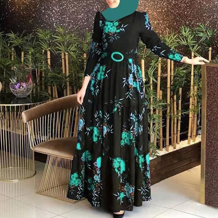 Abaya Designs with Belt - Elegant Muslim Women's Clothing