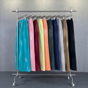 Pantalon de survêtement décontracté en velours côtelé de qualité supérieure, poids moyen, avec impression de logo personnalisée, séchage rapide, respirant, anti-boulochage, plusieurs couleurs - Product Image 1