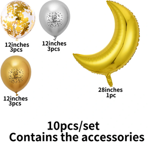 DAMAI Ramadan Mubarak <b>Balloons</b> Eid Mubarak Party <b>Decoration</b> Latex <b>Balloons</b> Set for Ramadan <b>Decor</b> - Product Image 6