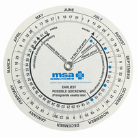 Roue de calcul de la date d'accouchement, calendrier médical de forme ronde